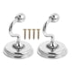 thumbnail image 2 of Practical Curtain Hanger 2Pack For Bathroom 6.5x4.8cm Silver Zinc Alloy Design For Hanging Curtains, 2 of 3