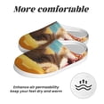 thumbnail image 6 of Daiia Sunglasses Beach Kittens Print Women’s Fuzzy Slippers Memory Foam Lightweight House Shoes Cozy Loafer Flannel House Shoes-40/41, 6 of 7