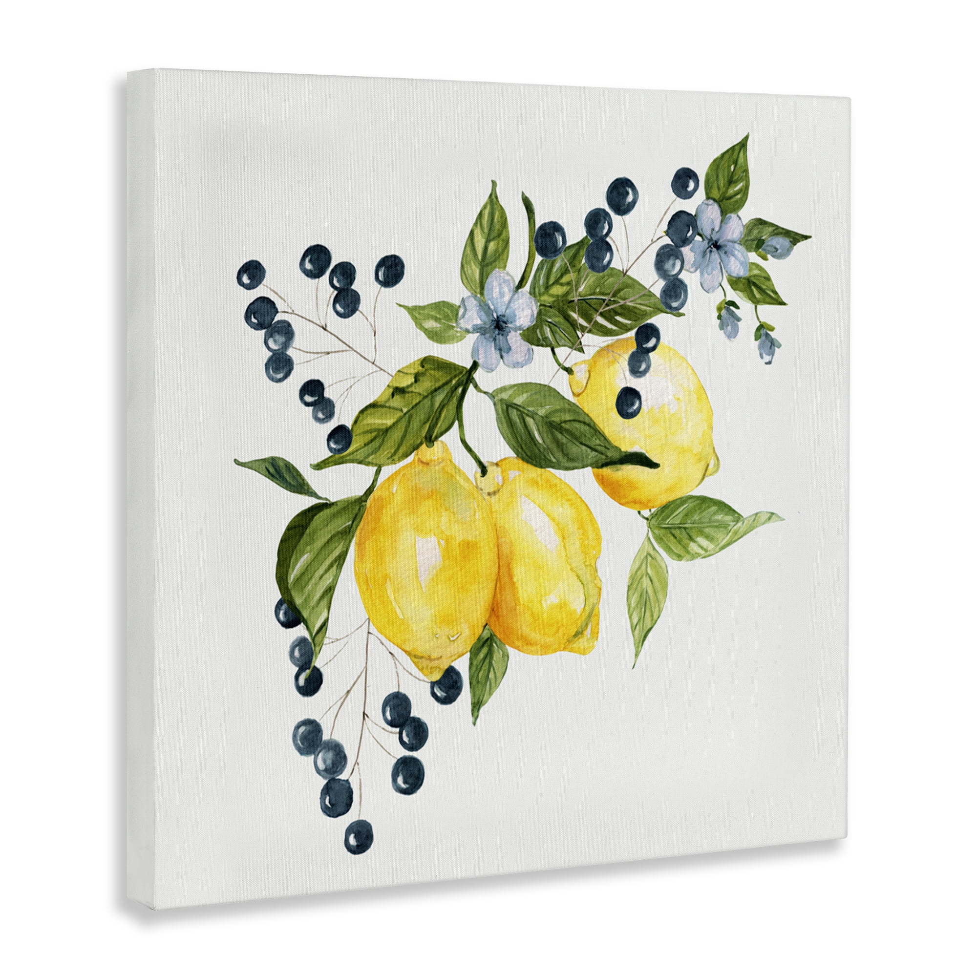Stupell Industries Lemon Branch with Berries Canvas Wall Art, design by Livi Finn