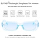 thumbnail image 4 of BUTABY Gafas de sol rectangulares para mujer, gafas de conducción retro de los años 90, marco cuadrado estrecho, protección UV400, 4 of 6