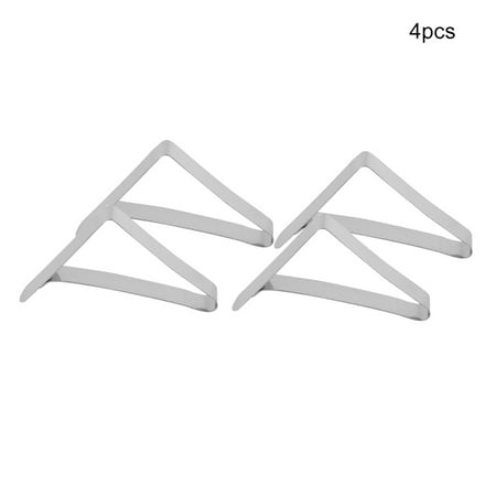

Self-Adjusting Holders for Secure Party Covers Stainless Steel Tablecloth Clamps 4-Pack