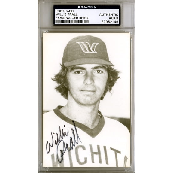 Collectible Willie Prall Autographed 3.5x5.5 Postcard Chicago Cubs PSA/DNA #83962146