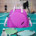 thumbnail image 1 of Bolsa de tenis grande, portátil, para raquetas, para jugadores, fitness, bolso de hombro Púrpura, 1 of 8