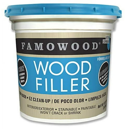 Famowood 40002126 Latex Wood Filler Natural, Gallon, Net Wt 13.0 lbs