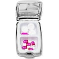 thumbnail image 3 of Marble Print Rectangular Curved Edges Pocket Purse Portable Travel Pill Box, 3 of 3