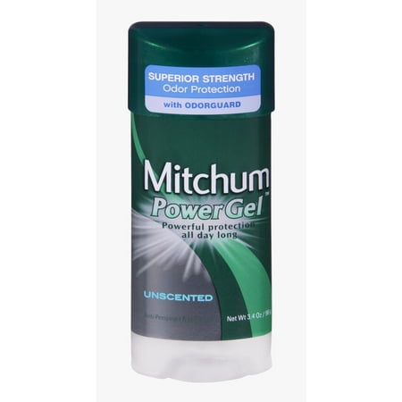 Mitchum PowerGel Odor Protection Unscented Anti-Perspirant & Deodorant, 3.4