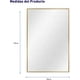 thumbnail image 3 of Espejo Rectangular de Pared Bluelander con Marco de Aluminio, Dorado, 3 of 5