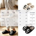 thumbnail image 4 of Halloween Plush Slippers Women's Halloween Embroidered Plush Slippers Closed-Toe Soft Sole Indoor House Shoes Warm Winter Bedroom Slippers, 4 of 8