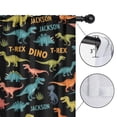 thumbnail image 4 of Blackout Kids Curtains,Black Cartoon Dinosaurs Names Pattern Childrens Insulated Curtains Set Of 2,Bedroom Essentials,Toddler Room Decor 52"x84", 4 of 5