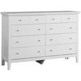 thumbnail image 2 of Home Square 2-Piece Set with 8-Drawer Dresser and Mirror in White, 2 of 15