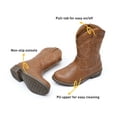 thumbnail image 6 of Blikcon Kids Cowboy Boots Girls Mid Calf Western Cowgirl Boots Side Zipper (Toddler/Little Kid/Big Kid), 6 of 8