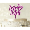 thumbnail image 1 of "Mr and Mrs Wedding Engagment Cake Topper Cake Decorations Color Option Available 5""-6"" Inches Wide", 1 of 1