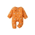 thumbnail image 2 of Halloween Baby Boy Girl Outfit 3M 6M 12M 18M Pumpkin Long Sleeve Onesie Romper Jumpsuit Halloween Clothes Girl Boy, 2 of 9