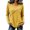 Yellow, variant on Wenini Women's Loose Long Sleeve Casual Top Solid Color Crew Neck Top Daily Lounging Outfit