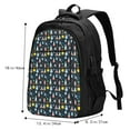 thumbnail image 5 of Fuzoiu Rocket Space Print USB Backpack with Charging Port,Laptop Backpack,Business Travel Durable Laptops Backpack, for School, Work, Travel & Outdoor Activities, 5 of 7