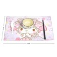 thumbnail image 6 of Kuromi And My Melody Placemats for Dining Table Set of 4, Decorative Place Mats for Kitchen Table Heat Insulation Stain Resistant Table Mats 12 X 18 Inch, 6 of 8