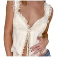 thumbnail image 1 of Women's Sexy Backless Hollow Vest Cardigan - Lace Lacing Design - 95% Polyester+5% Spandex - Stylish for Spring/Summer - S-L Sizes, 1 of 6
