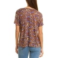 thumbnail image 2 of Jones New York Womens Paisley Lace Up T-Shirt, 2 of 2