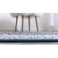thumbnail image 2 of Unique Loom Williamsburg Collection Traditional Border with Dotted Center Area Rug, Round 5' 1" x 5' 1", Navy Blue/Gray, 2 of 2