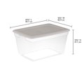 thumbnail image 3 of Sterilite 54.9 L BoÎte de Rangement Gris, 3 of 3