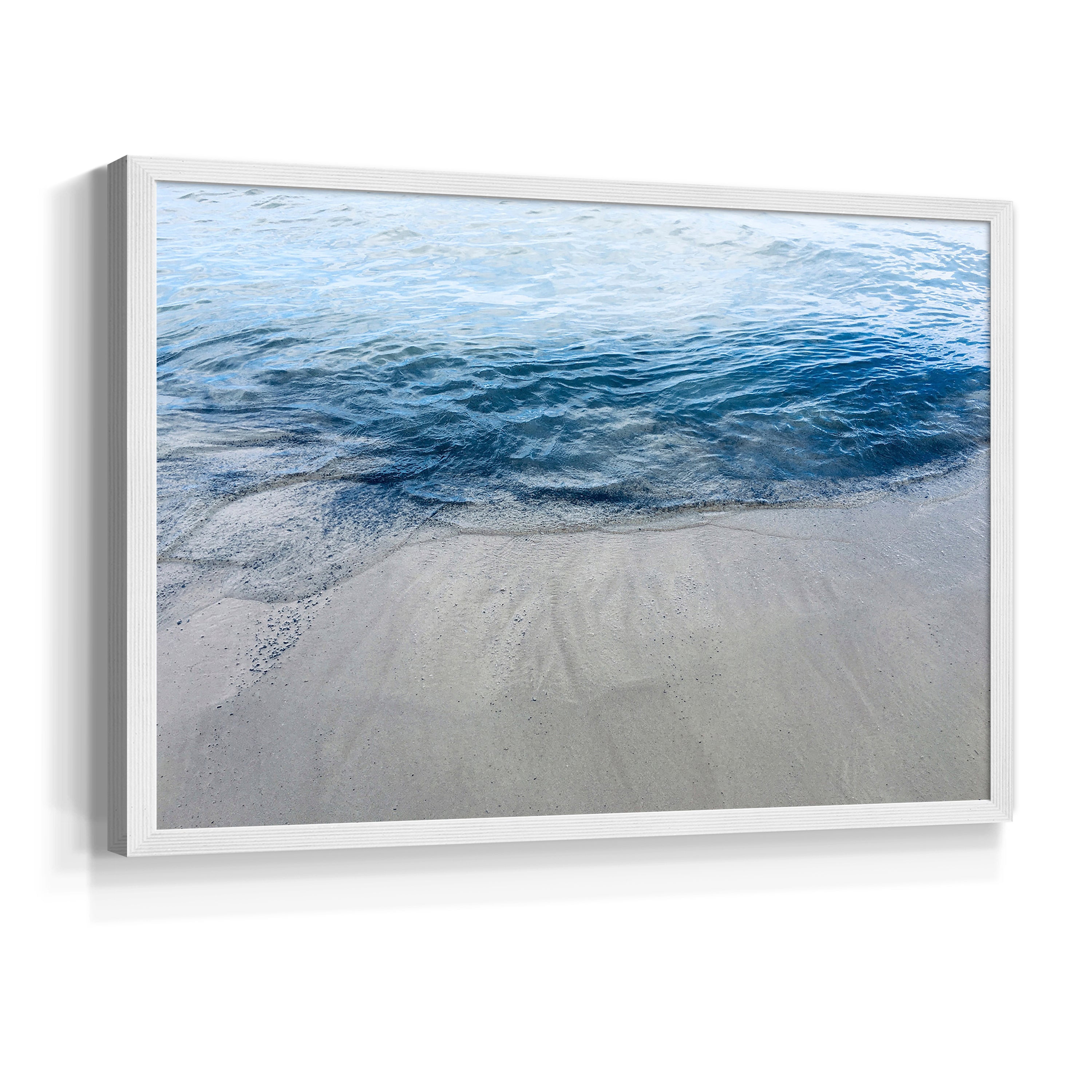 Aegean Blue Water by Nan - Restickable Framed Giclée Print