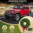 thumbnail image 2 of Corona de Navidad para coche con LED, diseño de Ovsor, decoración de coche, 2 unidades, 2 of 6