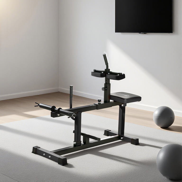 Soozier Adjustable Seated Calf Raise Machine, Black photo 6