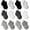 Black White Grey_12 Pairs, variant on Baby Socks Toddler Non-slip Socks Thick Cotton Ankle Socks with Grips Kids Boys Girls 6/12 Pack