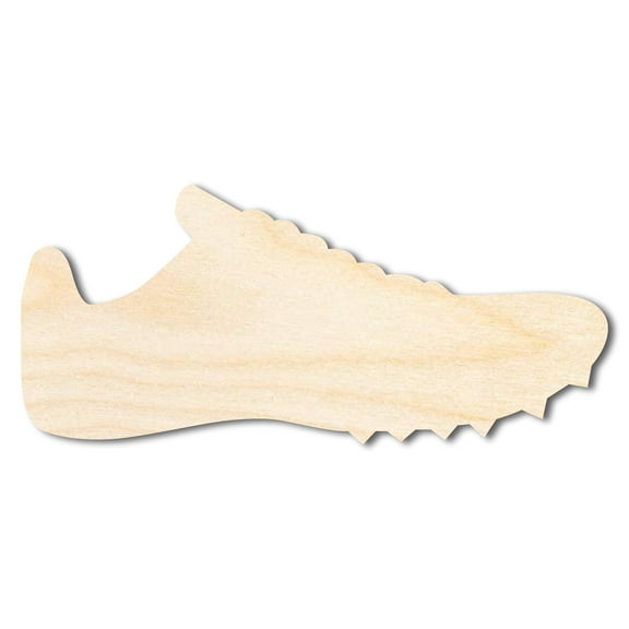 Unfinished Wood Cleat Shoe Shape 10" / 1/8"