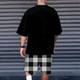 thumbnail image 5 of WILLBEST Conjunto de Camiseta y Pantalones Cortos de Verano para Hombre, Informal, con Estampado de Oso, Diseño A Cuadros, para Gimnasio, Deportes y Vacaciones, 5 of 6