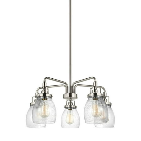 

Sea Gull Lighting 3114505-962 Belton - Five Light Chandelier Brushed Nickel Finish with Clear Seeded Glass