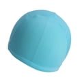 thumbnail image 4 of Gorro de natación adulto suave Gorro de baño de tela de poliéster Hombres y mujeres Gorros de sombrero de natación para deportes acuáticos (azul ácido), 4 of 5