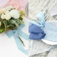thumbnail image 3 of 1-1/2" x 22Yd Chiffon Silk Ribbon Light Blue Ribbons Set 5.5Yd x 4 Rolls Fringe Fabric Eco-Friendly for Wedding Invitations, Bridal Bouquets, Decorations, Gifts Wrapping & Bow Making, 3 of 7