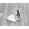 thumbnail image 2 of Letter V Moustache Initial Compact Mirror, 2 of 4