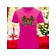thumbnail image 1 of Playera Blusa Con Estampado De Moño Navideño Ropa Para Mujer Color Fucsia Talla Mediana Marca Emil SaEs, 1 of 4