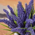 thumbnail image 4 of DR.Planzen 12in Artificial Lavender Plant in White Pot Faux Lavender Flowers Fake Lavender Plant, 21 Stems 42 Leaves Dense Realistic Purple Artificial Flowers for Farmhouse Home Bathroom Desk Decor, 4 of 9