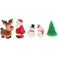 thumbnail image 6 of PTOOTP 5Pcs Multi Color Reindeer Resin Figurine Holiday Ornaments Desk Decor 1.6×1.4×1.1in, 6 of 8