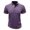 Purple, variant on WREESH Men's Casual Fashion Henley Shirts Short Sleeve Shirt with Turn-Down Collar and Button Detail a Solid Color Pullover Top for Stylish Comfort Red