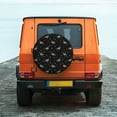 thumbnail image 6 of Naloa Mallards And Snowflakes PVC Leather Spare Tire Wheel Cover Spare Tire Cover, for Car Truck SUV Camper Trailer Universal Fit(14-17in)-17 inch, 6 of 6