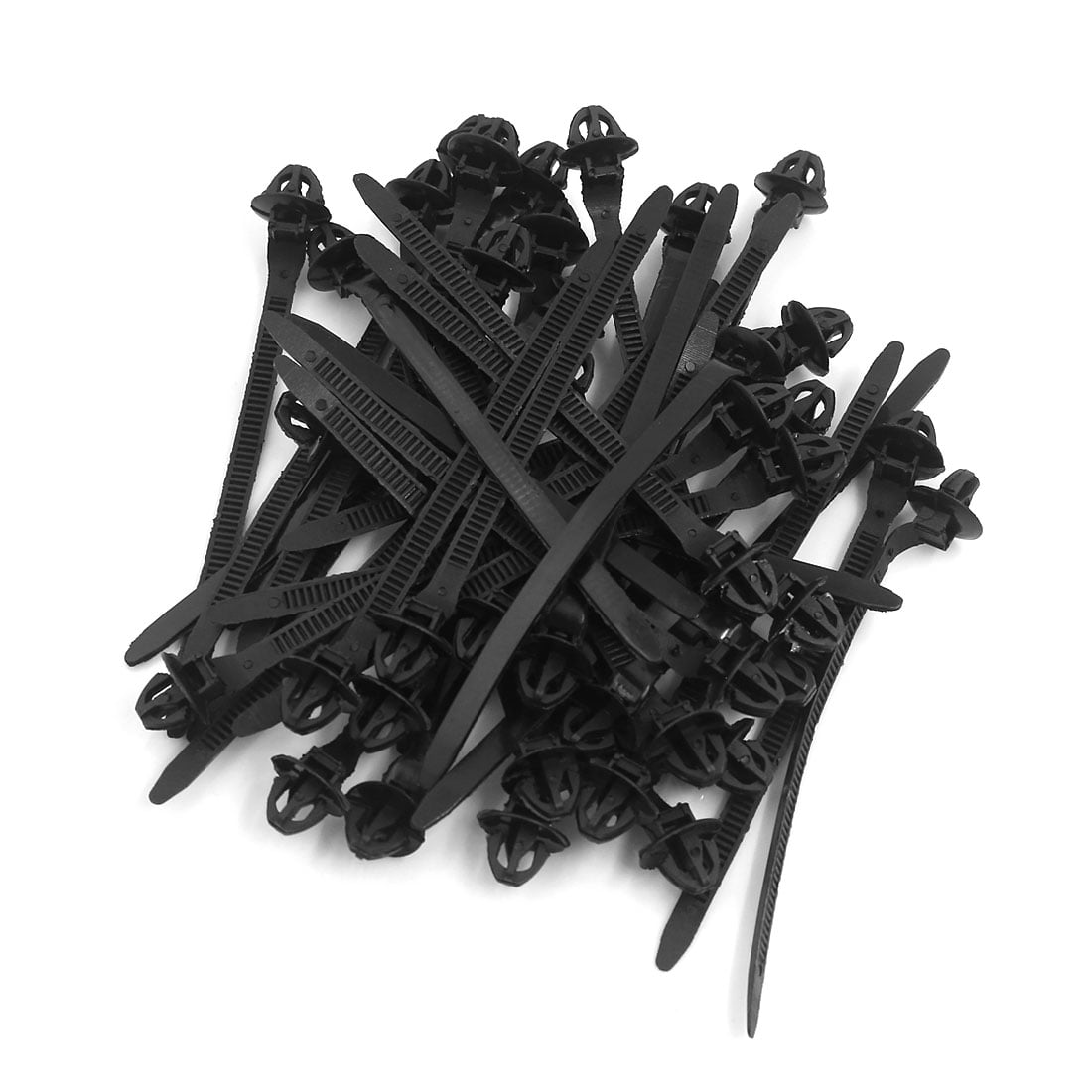 40pcs 5x122mm Nylon multifonction attaches cable plastique Zip fixer