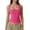 Rose red, variant on Women's Square Neck Sleeveless Tank Top - Slim Fit Basic Cami with Elastic Trim, Summer Layering Shell