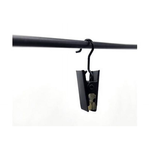 NAHANCO Peg Hook Accessory Clip, Black, 50/CN