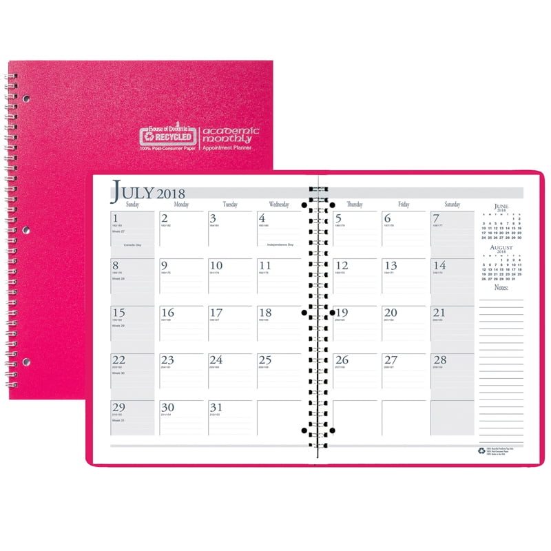 Academic Monthly Planner 8 1/2 X 11 Walmart Canada