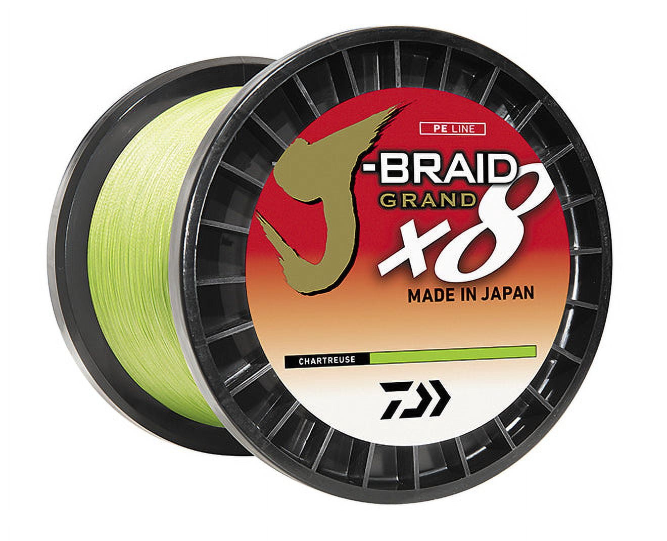 DAIWA J-Braid x8 Grand 3000yards Chartreuse, 80#