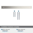 thumbnail image 5 of Amerock Maymont 10-1/16 inch (256mm) Center-to-Center Rectangle Satin Nickel Cabinet Pull Backplate, 5 of 7