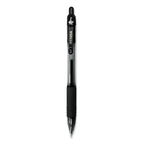 Zebra Pen Z-Grip 0.7mm Retractable Ballpoint Pen 0.7 mm Pen Point Size - Retractable - Black - 30 / Pack