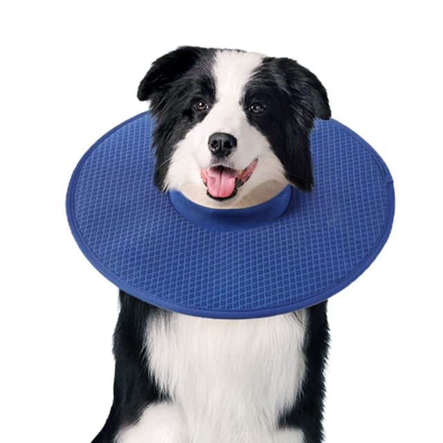 CSChome Pet Collar Pet Collar Soft Comfortable Licking Bite Cool Absorbent Adjustable Breathable Mesh Recovery