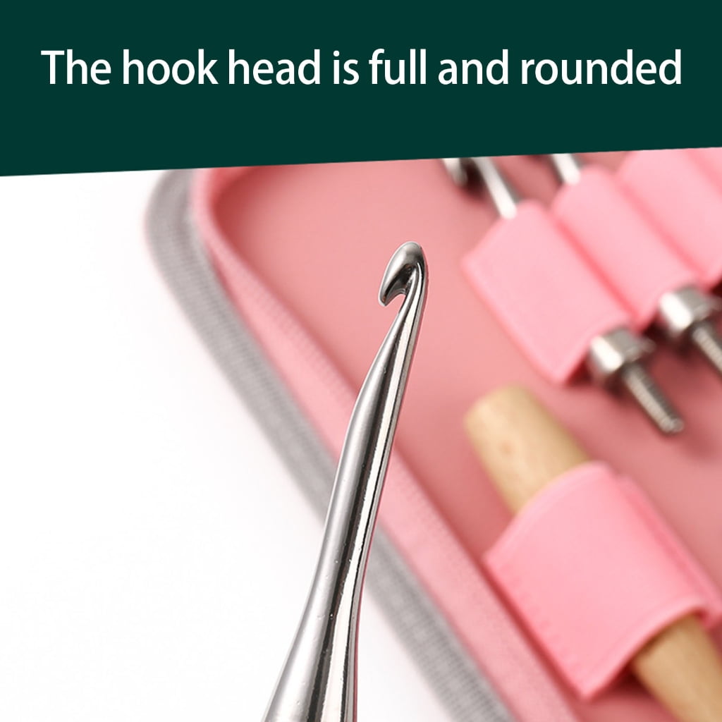 Stainless Steel Crochet Hook with 14 Interchangeable Tip For Knitting Craft