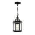 thumbnail image 2 of 1 Light Outdoor Chain Mount Lantern In Gothic Style 8 Inches Wide By 13.75 Inches High-Black Finish Z-Lite 563Chm-Bk, 2 of 2