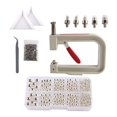 thumbnail image 4 of KLKCMS Hand Press Pearl Setter Tool Beads Rivet Fastening Machine Rivet Studs with Tray Argent, 4 of 9